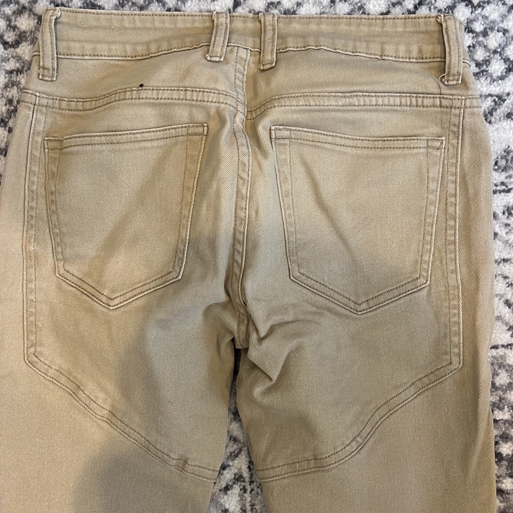 BUNDLE Zara army green & Forever 21 Men Khaki distressed denim - Picture 5 of 10